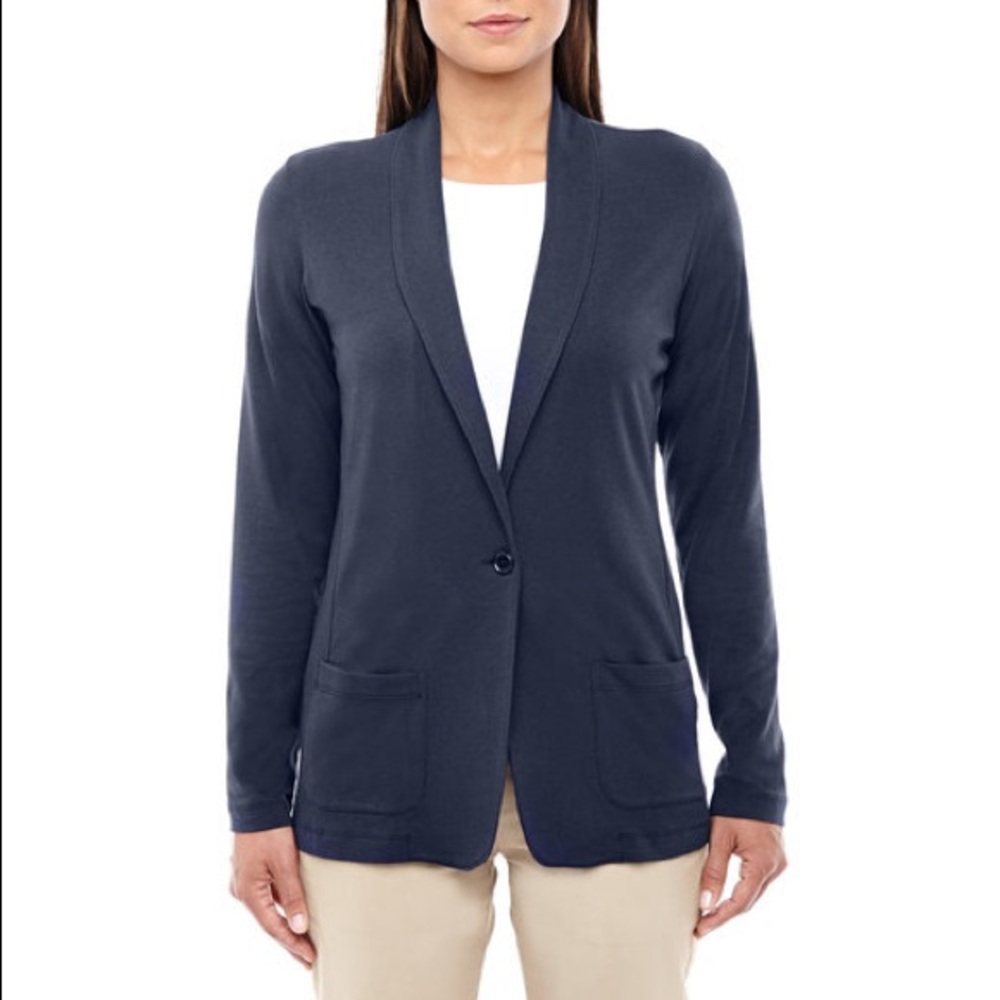 Devon & Jones Ladies' Perfect Fit™ Shawl Collar Cardigan